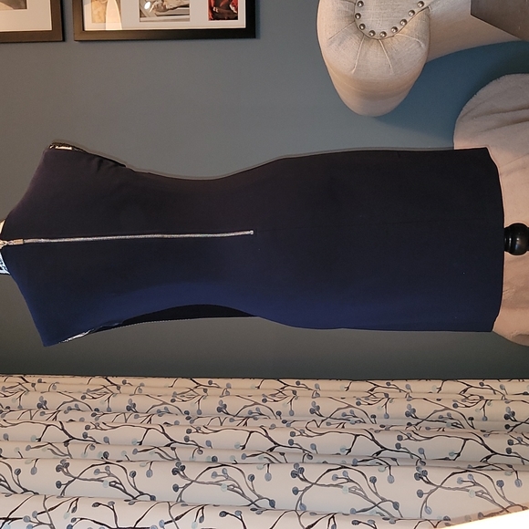 Joseph Ribkoff navy blue dress - Picture 7 of 9